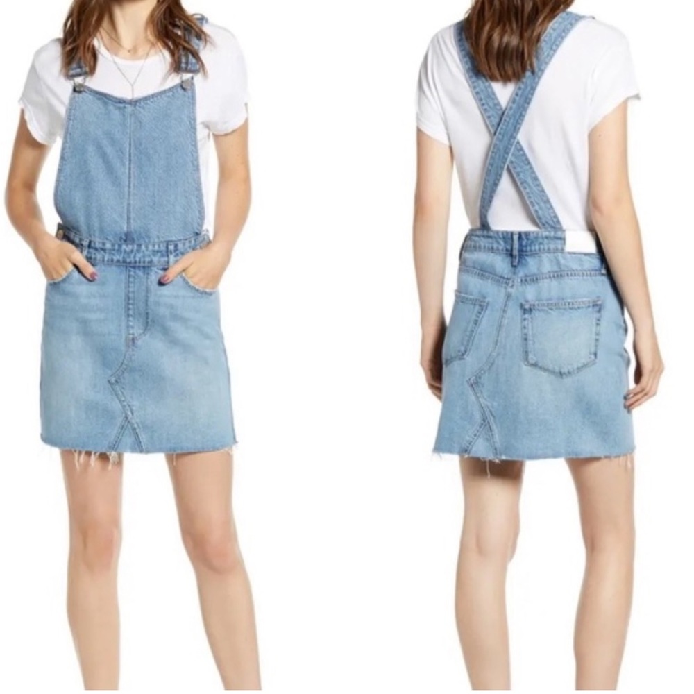 NEW • Paige • Retta Denim Jean Overall Dress Blue 25 Cromley Womens - Picture 1 of 4